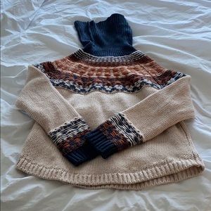 Madewell Brookdale Fair Isle Turtleneck Sweater